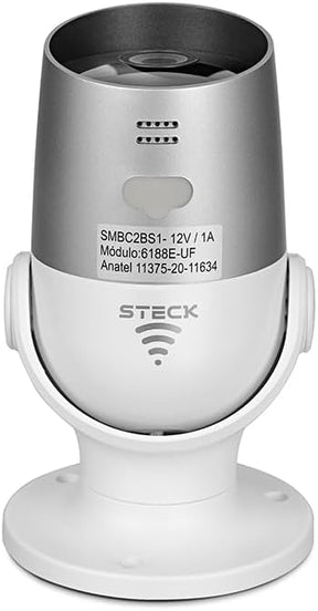 Steck, Câmera Inteligente Steck Ambiente Conectado, Segurança Externa, Wi-Fi com IP65, Branca