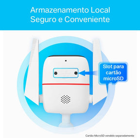 Câmera de Segurança Externa Wi-Fi TP-Link Tapo C310, Compatível com Alexa