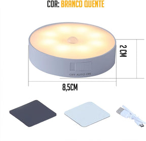 2 Lâmpada LED Inteligente Sensor de Movimento